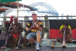 Thy &  Aborigenes friends, Sydney Australie